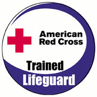 American Red Cross Trained Lifeguard logo