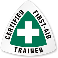 Certified First-Aid Trained logo